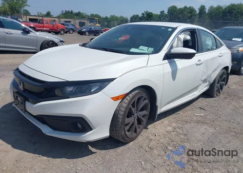 2020 Honda Civic Sport из США, поврежденный, VIN 19XFC2F89LE029986